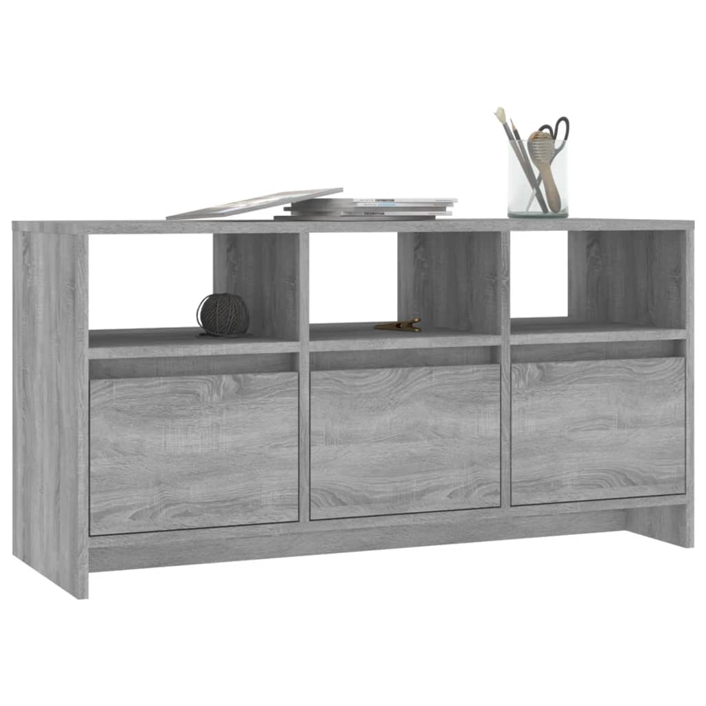 Tv-meubel 102x37,5x52,5 cm bewerkt hout grijs sonoma eikenkleur