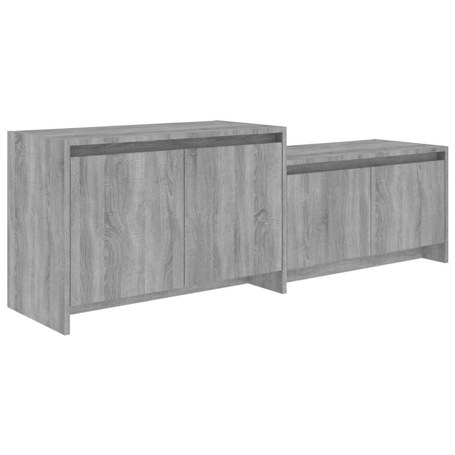 Vidal Tv-Meubel 46,5X35X50 Cm Spaanplaat Eikenkleurig Grijs sonoma
