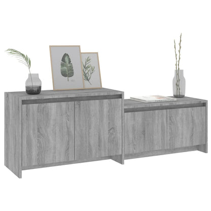 Vidal Tv-Meubel 46,5X35X50 Cm Spaanplaat Eikenkleurig Grijs sonoma