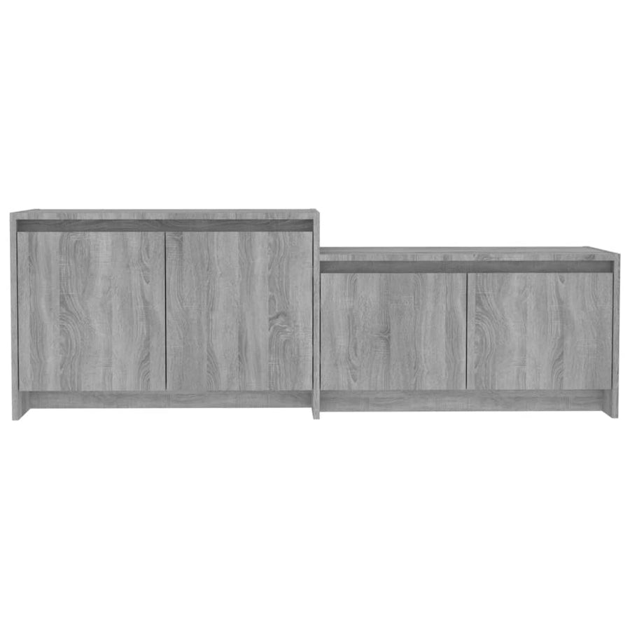 Vidal Tv-Meubel 46,5X35X50 Cm Spaanplaat Eikenkleurig Grijs sonoma