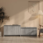 Tv-meubel 146,5x35x50 cm spaanplaat grijs sonoma