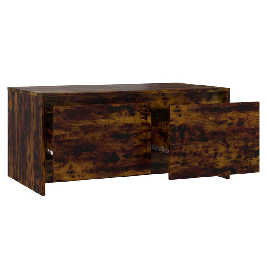Salontafel 90X50X4,5 Cm Spaanplaat Sonoma Eikenkleurig Gerookt eiken