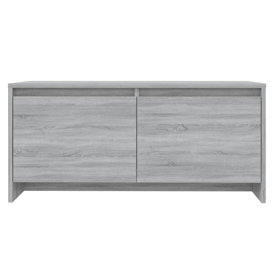 Salontafel 90X50X4,5 Cm Spaanplaat Eikenkleurig Grijs sonoma