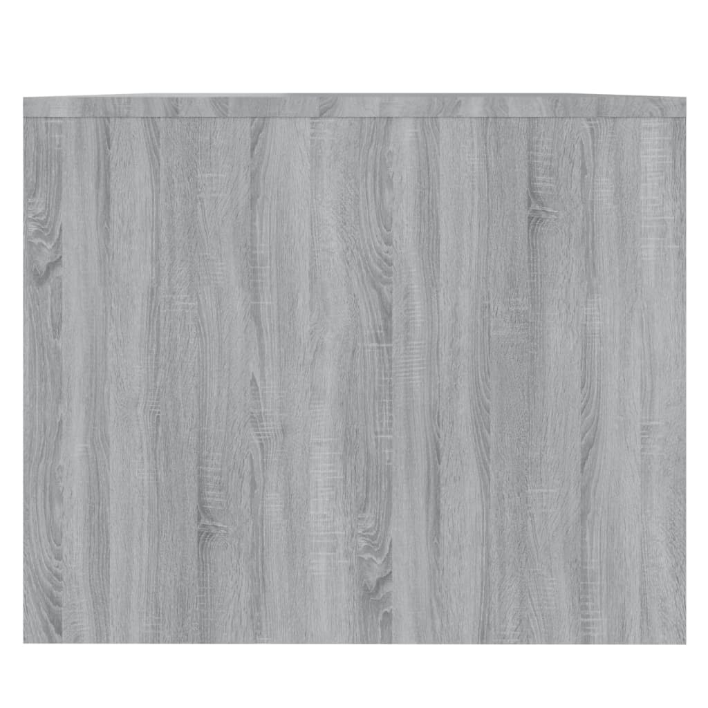 Salontafel 90X50X4,5 Cm Spaanplaat Eikenkleurig Grijs sonoma