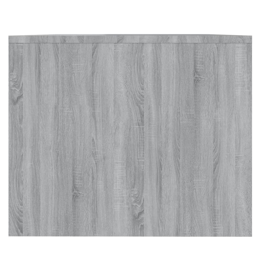 Salontafel 90X50X4,5 Cm Spaanplaat Eikenkleurig Grijs sonoma