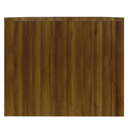 Salontafel 90X50X4,5 Cm Bewerkt Hout bruin eikenkleur