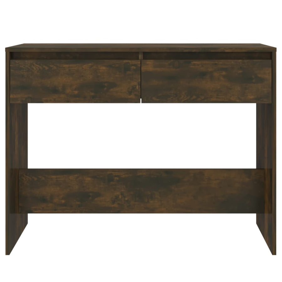 Wandtafel 100X35X76,5 Cm Bewerkt Hout Gerookt Eikenkleurig