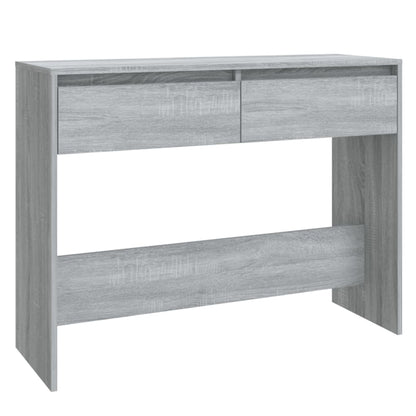 Wandtafel 100X35X76,5 Cm Bewerkt Hout Eikenkleurig Grijs sonoma