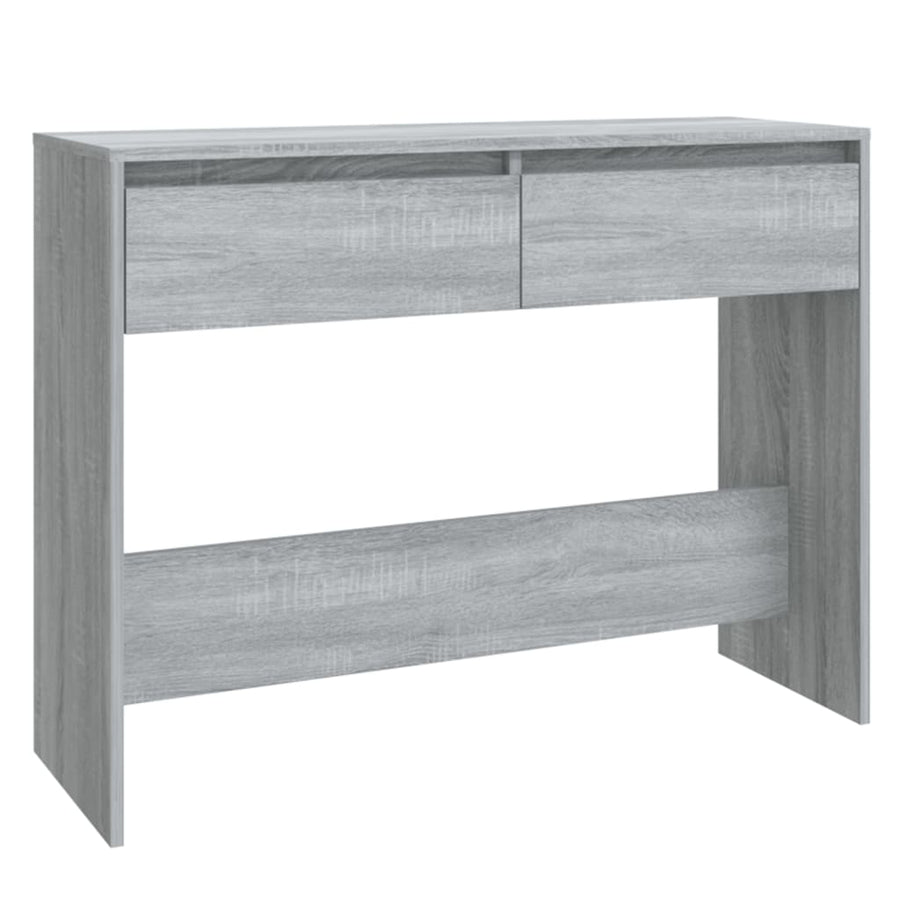 Wandtafel 100X35X76,5 Cm Bewerkt Hout Eikenkleurig Grijs sonoma