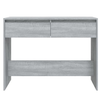 Wandtafel 100X35X76,5 Cm Bewerkt Hout Eikenkleurig Grijs sonoma