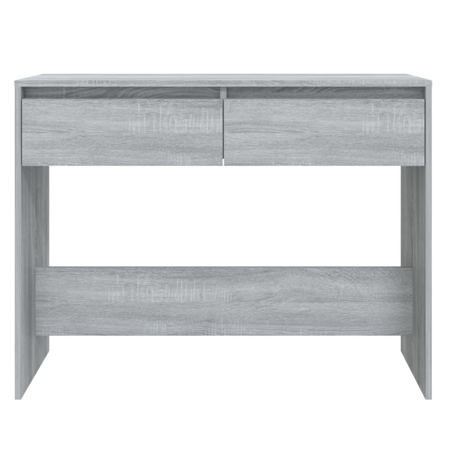 Wandtafel 100X35X76,5 Cm Bewerkt Hout Eikenkleurig Grijs sonoma