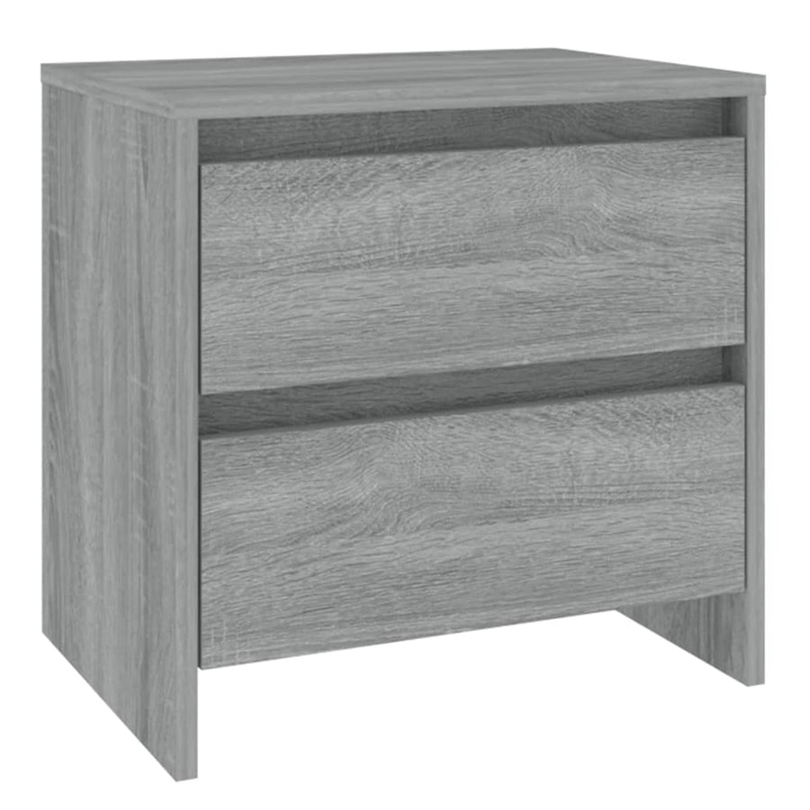 Nachtkastje 45X34,5X44,5 Cm Spaanplaat Grijs Sonoma Eikenkleur 1