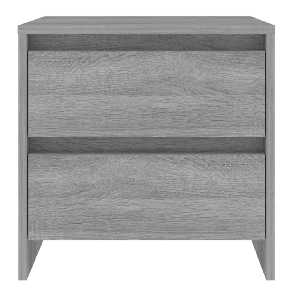 Nachtkastje 45X34,5X44,5 Cm Spaanplaat Grijs Sonoma Eikenkleur 1