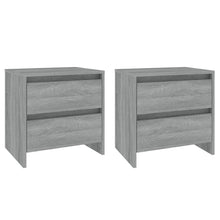 Nachtkastjes 45X34,5X44,5 Cm Spaanplaat Eiken 2 Grijs sonoma