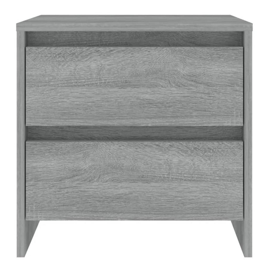 Nachtkastjes 45X34,5X44,5 Cm Spaanplaat Eiken 2 Grijs sonoma