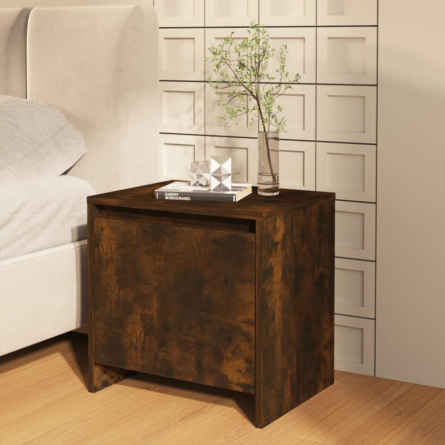 Nachtkastjes 45X34X44,5 Cm Spaanplaat Kleurig 2 Gerookt eiken