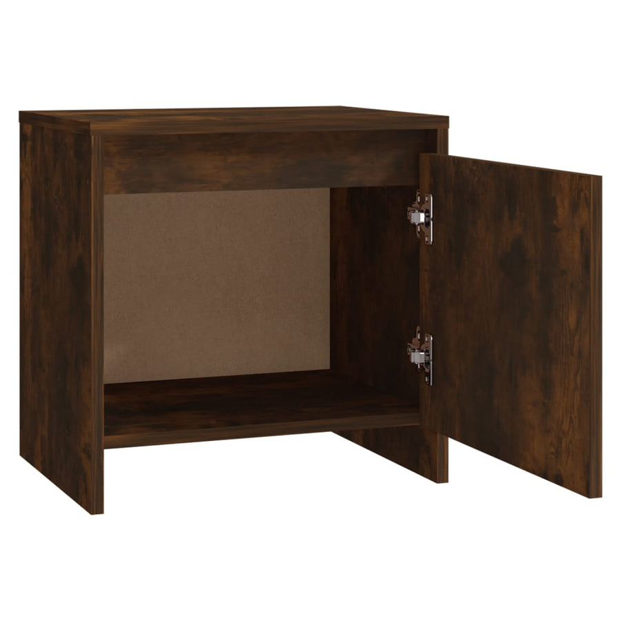 Nachtkastjes 45X34X44,5 Cm Spaanplaat Kleurig 2 Gerookt eiken