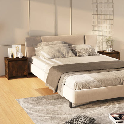 Nachtkastjes 45X34X44,5 Cm Spaanplaat Kleurig 2 Gerookt eiken