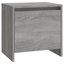 Nachtkastje 45X34X44,5 Cm Spaanplaat Eikenkleurig 1 Grijs sonoma