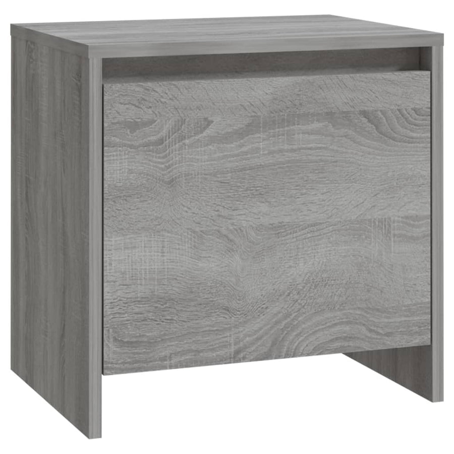 Nachtkastjes 45X34X44,5 Cm Bewerkt Hout Eiken 2 Grijs sonoma