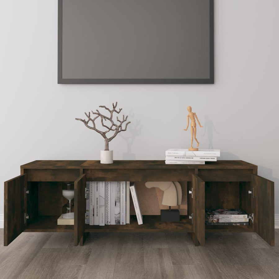 Tv-meubel 120x30x40,5 cm spaanplaat gerook eikenkleurig Gerookt eiken