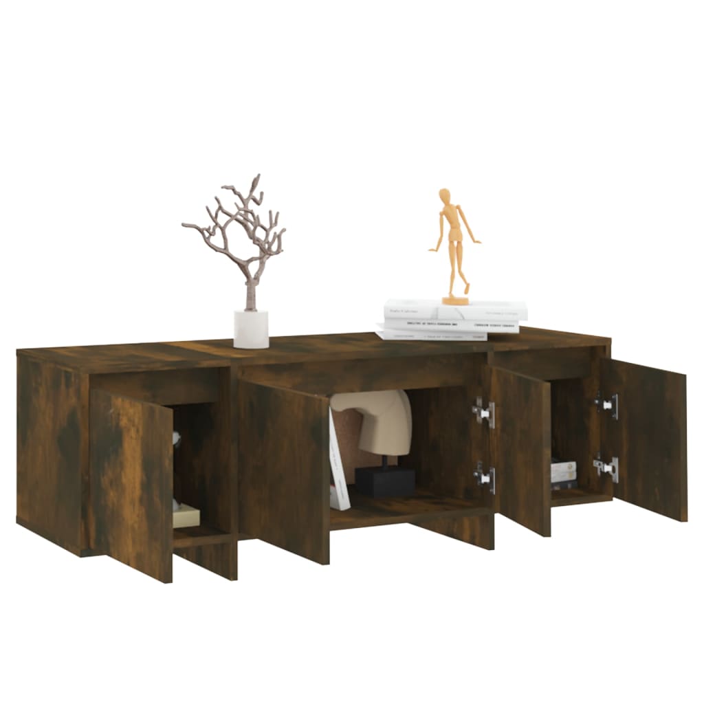 Tv-meubel 120x30x40,5 cm spaanplaat gerook eikenkleurig Gerookt eiken