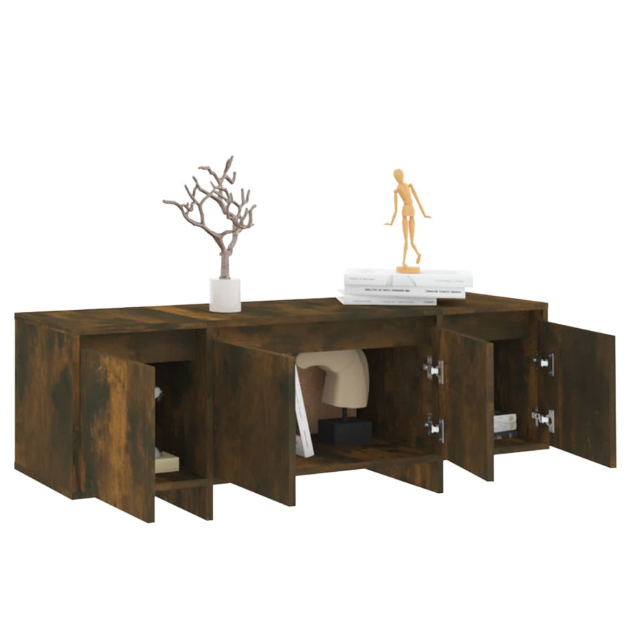 Tv-meubel 120x30x40,5 cm spaanplaat gerook eikenkleurig Gerookt eiken