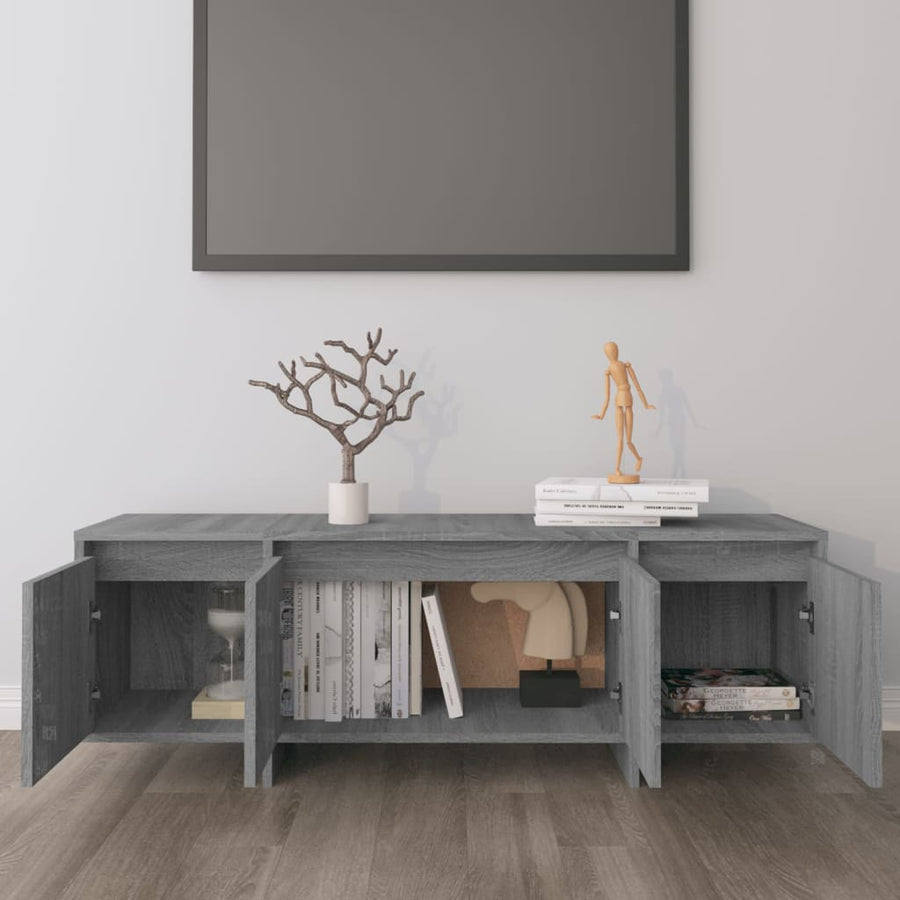 Tv-meubel 120x30x40,5 cm spaanplaat grijs sonoma eikenkleurig Grijs sonoma