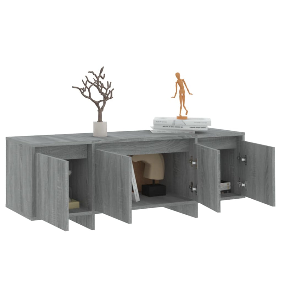 Tv-meubel 120x30x40,5 cm spaanplaat grijs sonoma eikenkleurig Grijs sonoma