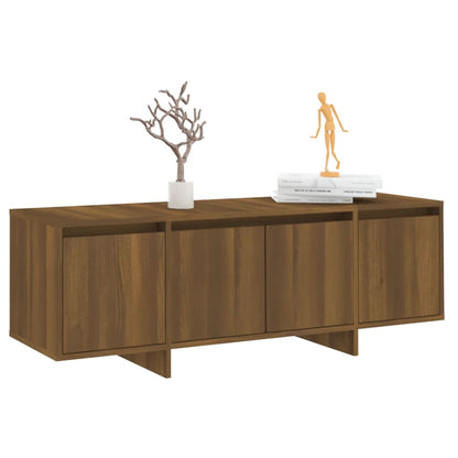 Tv-meubel 120x30x40,5 cm bewerkt hout bruin eikenkleur bruin eikenkleur