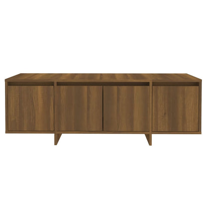 Tv-meubel 120x30x40,5 cm bewerkt hout bruin eikenkleur bruin eikenkleur