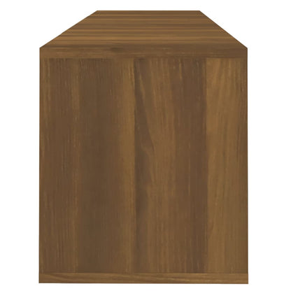 Tv-meubel 120x30x40,5 cm bewerkt hout bruin eikenkleur bruin eikenkleur