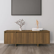 Tv-meubel 120x30x40,5 cm bewerkt hout bruin eiken