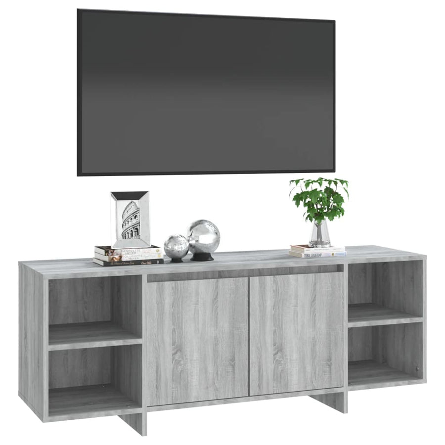 Tv-Meubel 30X35X50 Cm Spaanplaat Eikenkleurig Grijs sonoma