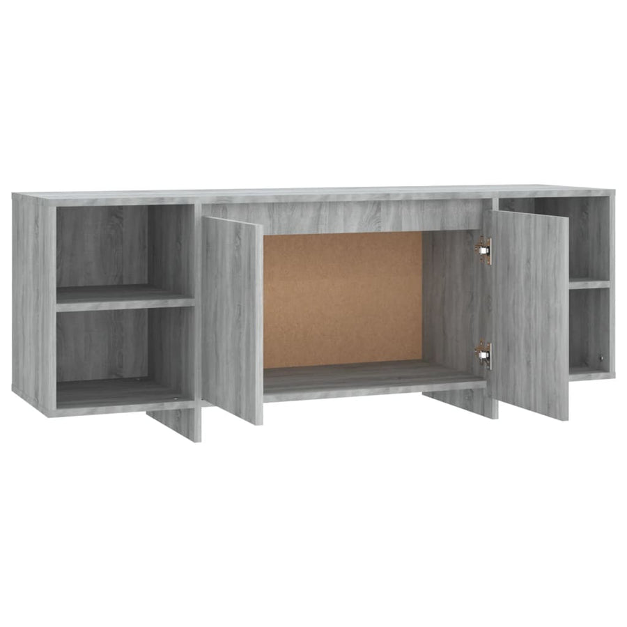 Tv-Meubel 30X35X50 Cm Spaanplaat Eikenkleurig Grijs sonoma