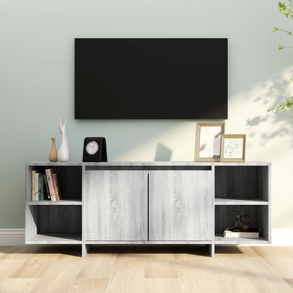 Tv-Meubel 30X35X50 Cm Spaanplaat Eikenkleurig Grijs sonoma