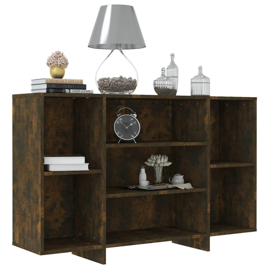 Dressoir 20X30X75 Cm Spaanplaat Kleurig Gerookt eiken