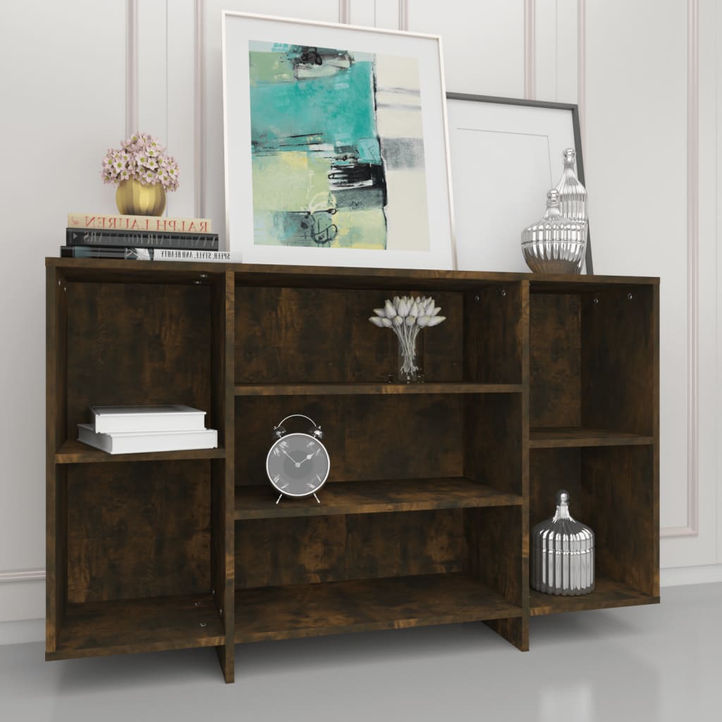 Dressoir 20X30X75 Cm Spaanplaat Kleurig Gerookt eiken