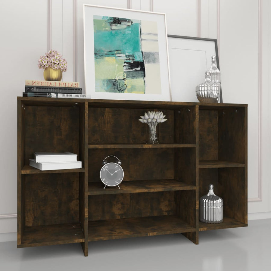 Dressoir 20X30X75 Cm Spaanplaat Kleurig Gerookt eiken