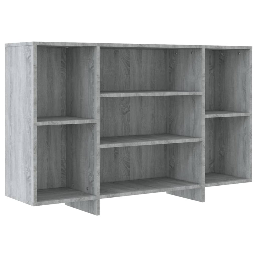 Dressoir 120x30x75 cm bewerkt hout grijs sonoma eikenkleurig