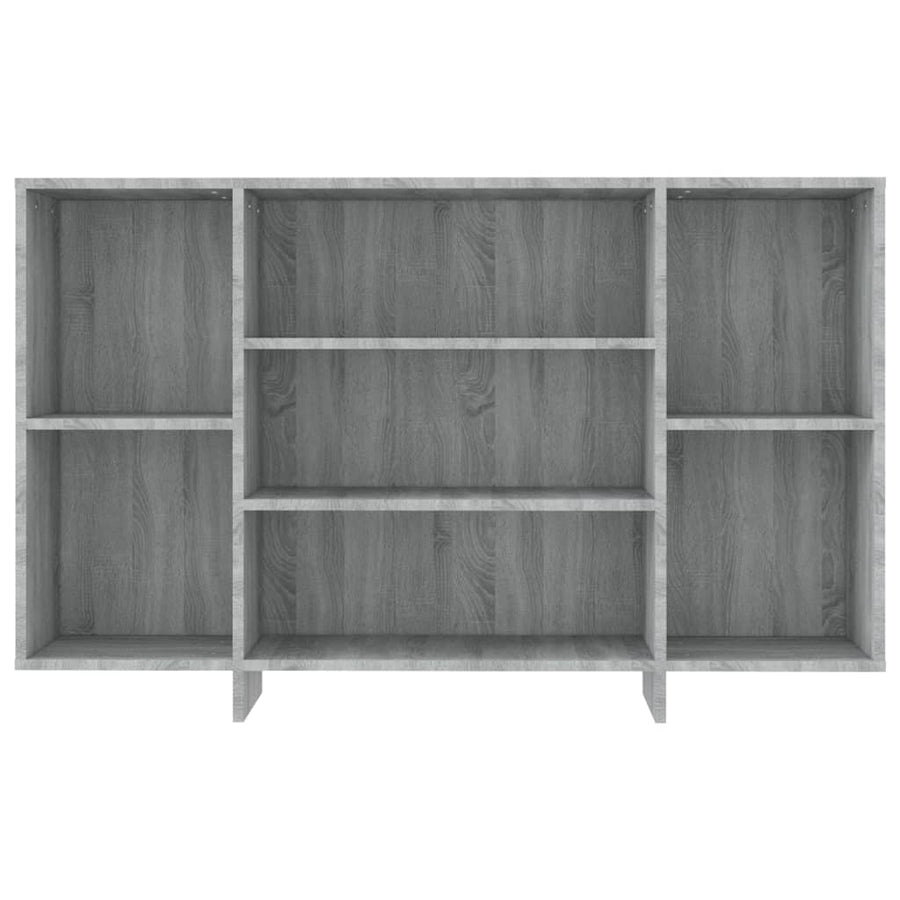 Dressoir 120x30x75 cm bewerkt hout grijs sonoma eikenkleurig