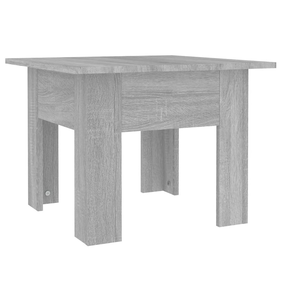 Salontafel 55x55x42 cm bewerkt hout grijs sonoma eikenkleurig