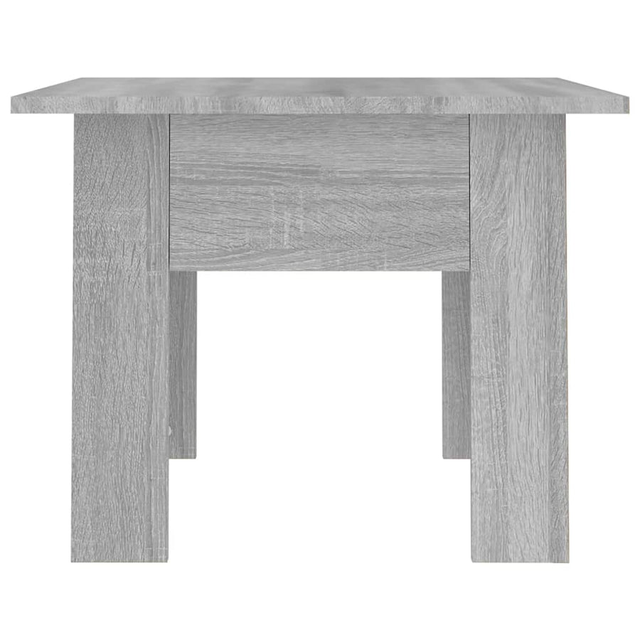 Salontafel 55x55x42 cm bewerkt hout grijs sonoma eikenkleurig