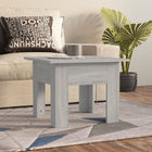Salontafel 55x55x42 cm bewerkt hout grijs