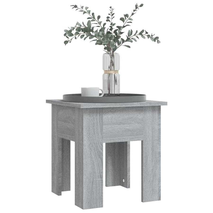 Salontafel Bewerkt Hout Eikenkleurig 40 x 40 x 42 cm