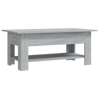 Salontafel 02X55X42 Cm Spaanplaat Eikenkleurig Grijs sonoma