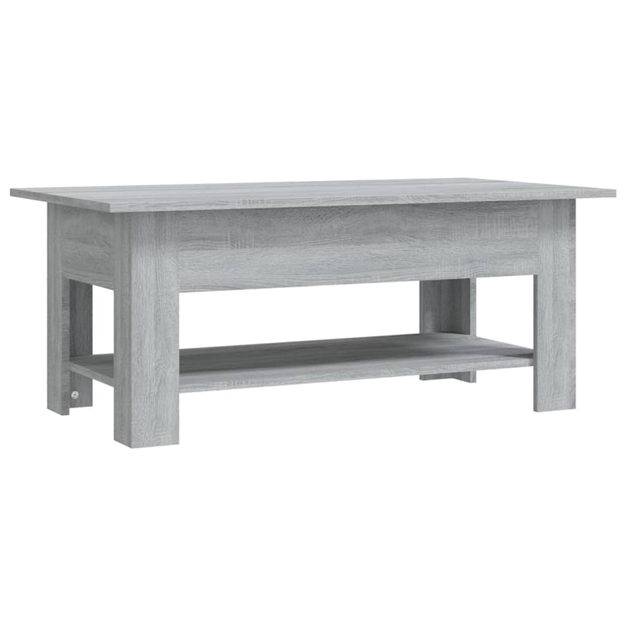 Salontafel 02X55X42 Cm Spaanplaat Eikenkleurig Grijs sonoma