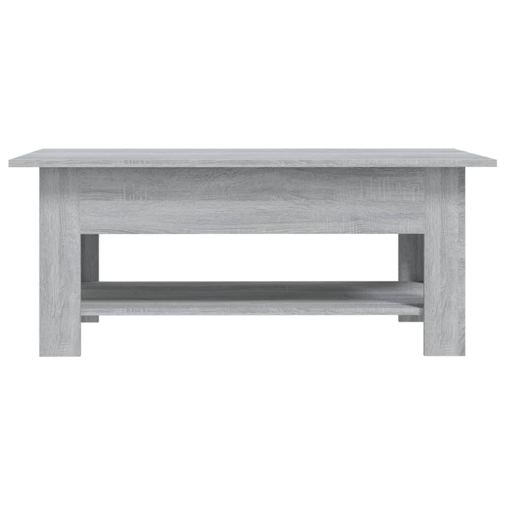 Salontafel 02X55X42 Cm Spaanplaat Eikenkleurig Grijs sonoma
