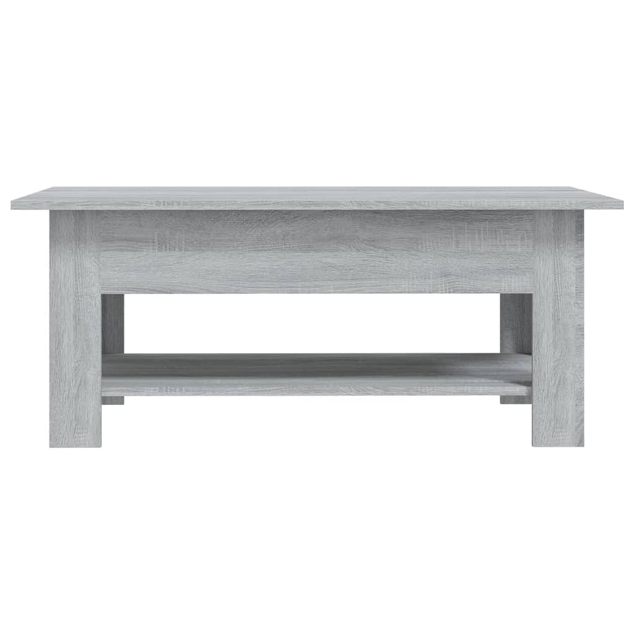 Salontafel 02X55X42 Cm Spaanplaat Eikenkleurig Grijs sonoma