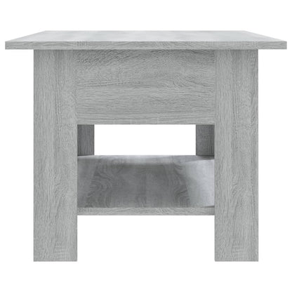Salontafel 02X55X42 Cm Spaanplaat Eikenkleurig Grijs sonoma